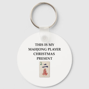 mahjong gift keychain
