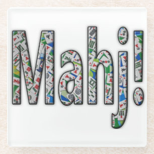 Mahjong Glass Coaster - Mahj!