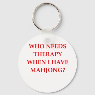 mahjong keychain