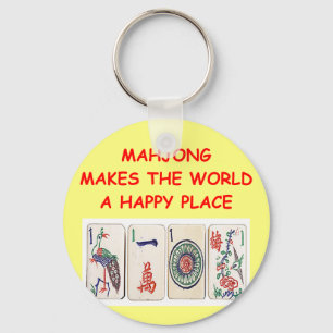 mahjong keychain