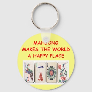 mahjong keychain