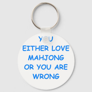 mahjong keychain