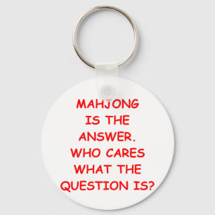 mahjong keychain
