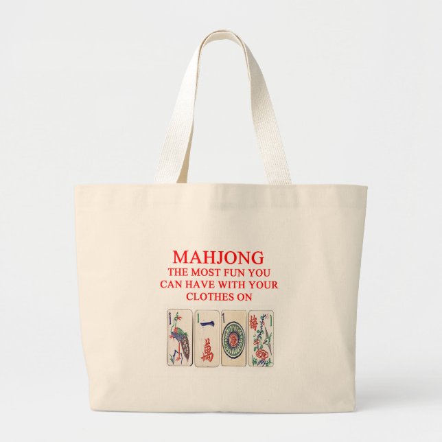 MAHJONG LARGE TOTE BAG (Front)