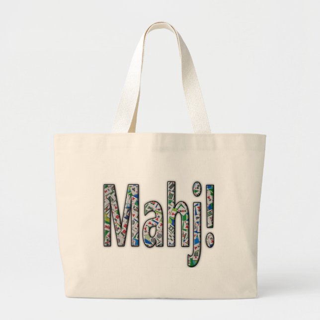 Mahjong Large Tote Bag - Mahj! (Devant)