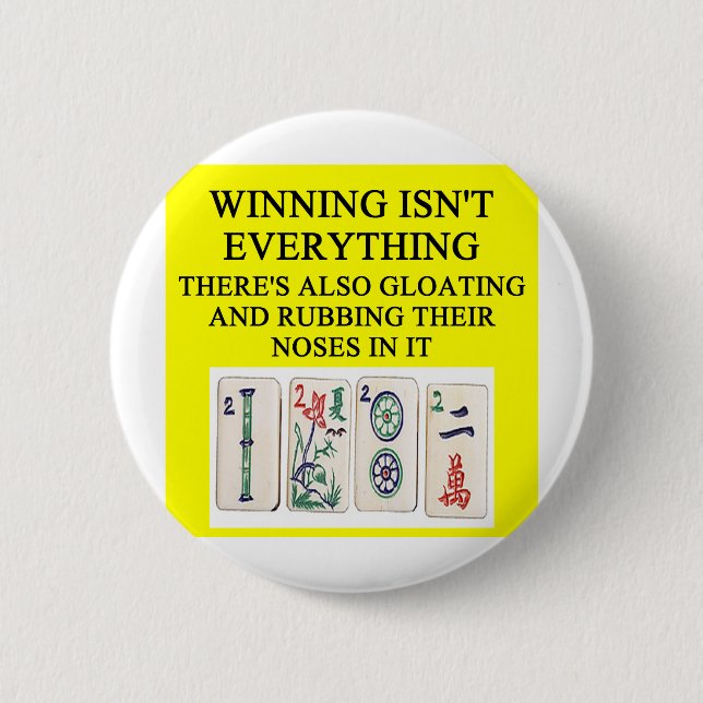 MAHJONG lover 2 Inch Round Button (Front)