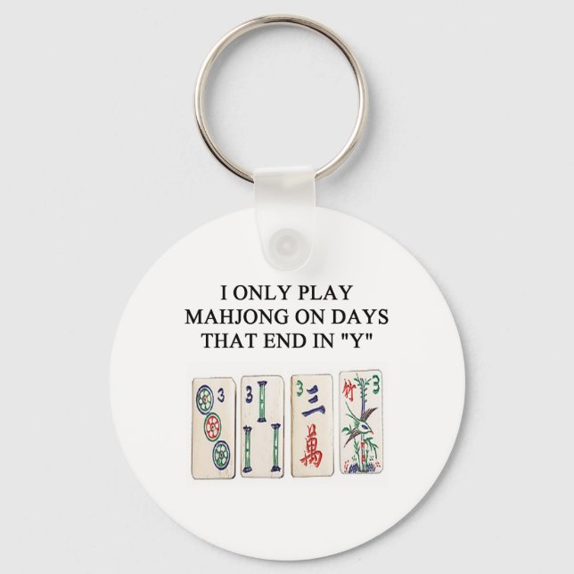 mahjong lover keychain (Front)