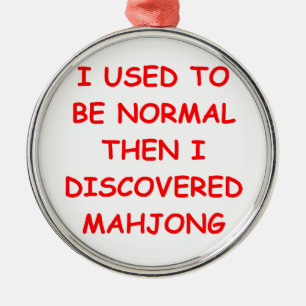 mahjong metal ornament