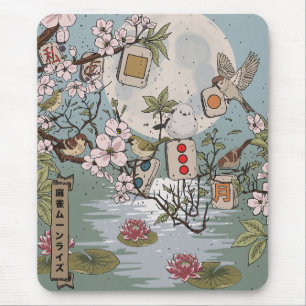 Mahjong Moonrise Mouse Pad