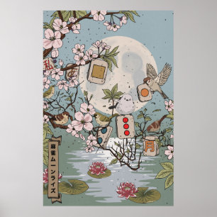 Mahjong Moonrise Poster