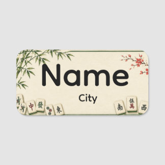 Mahjong Name Tag