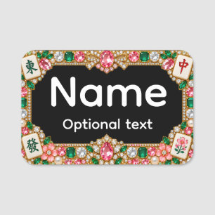 Mahjong Name Tag