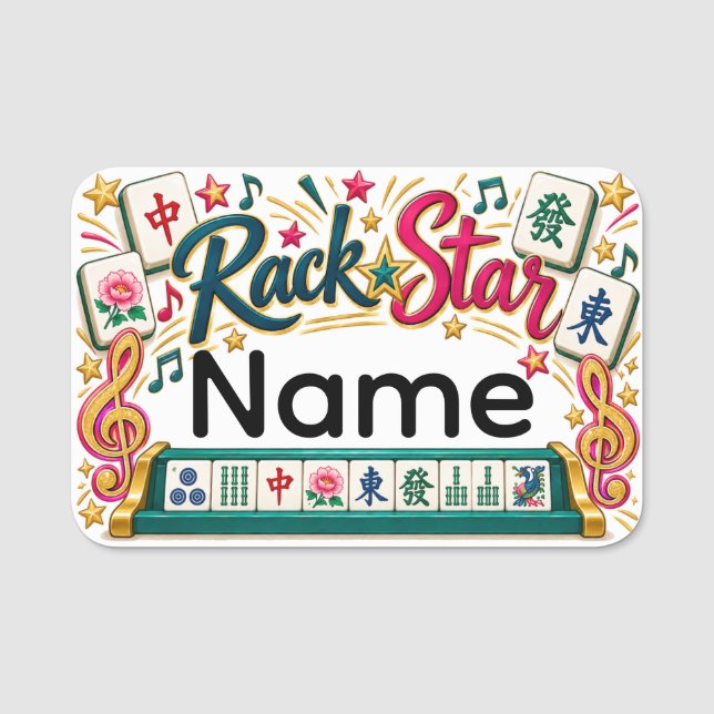 Mahjong Name Tag (Front)