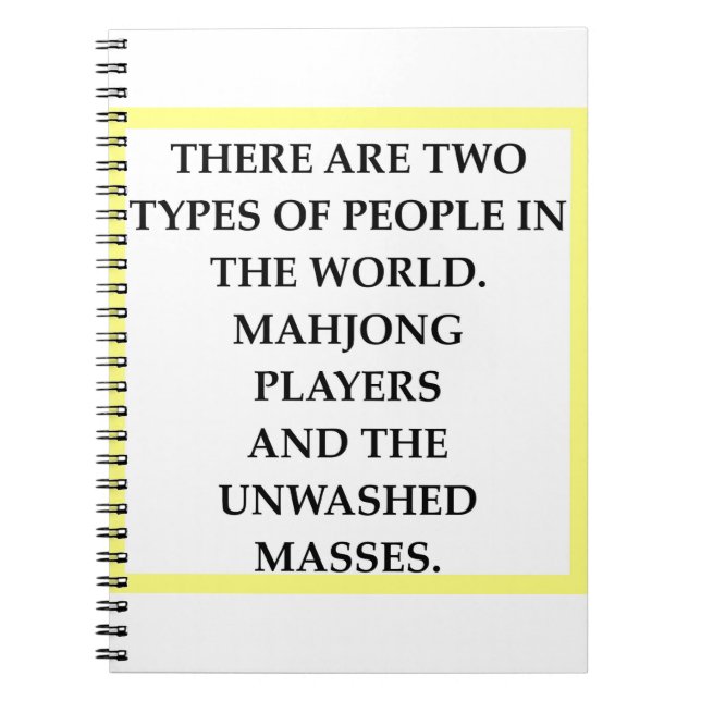 MAHJONG NOTEBOOK (Front)