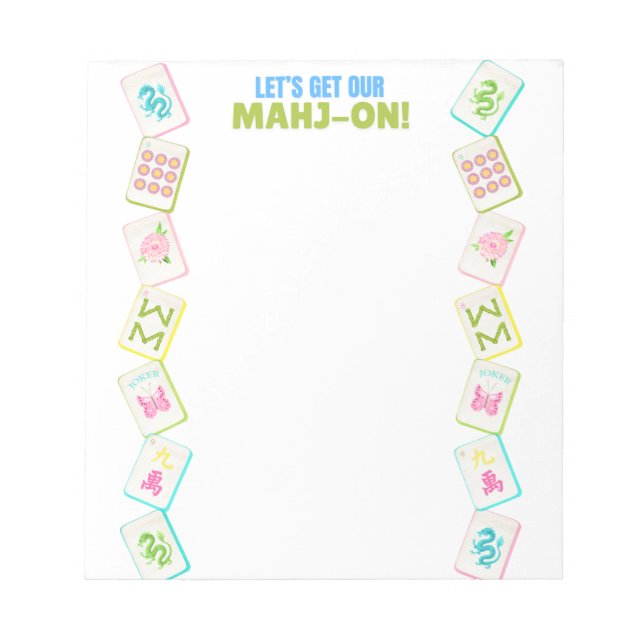 MAHJONG NOTEPAD (Front)