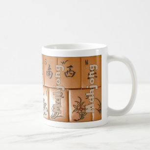 Mahjong on tiles (set 4) coffee mug