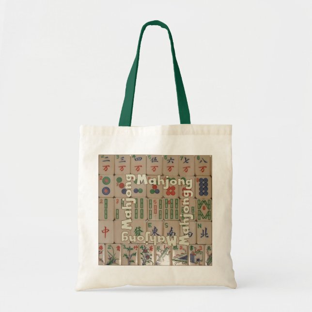 Mahjong on tiles (set no. 1) tote bag (Front)