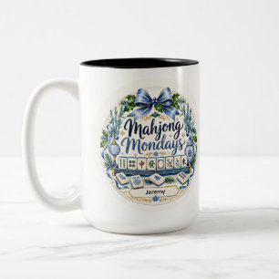 Mahjong Personalized Christmas Coffee Mug Gift