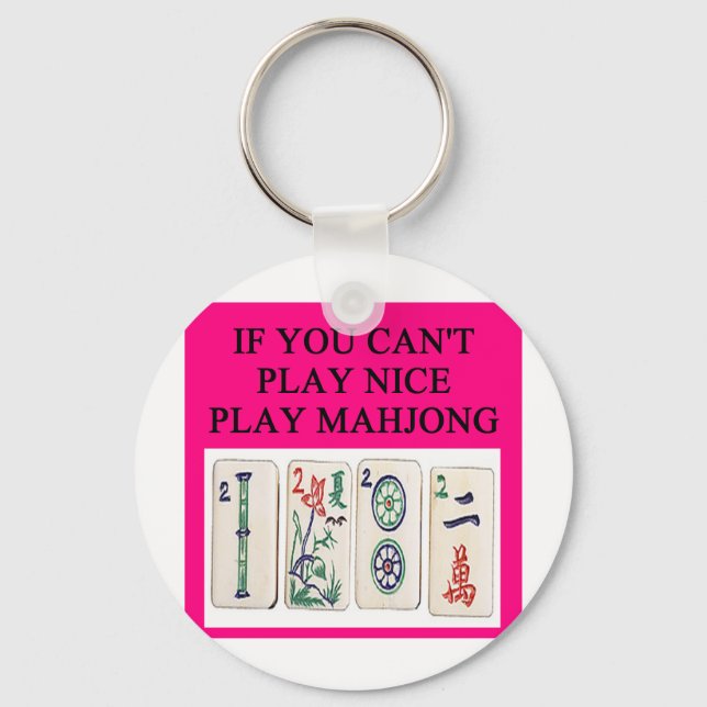 MAHJONG player Keychain (Front)