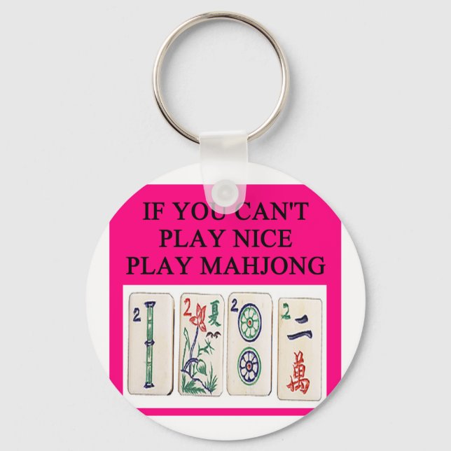 MAHJONG player Keychain (Front)