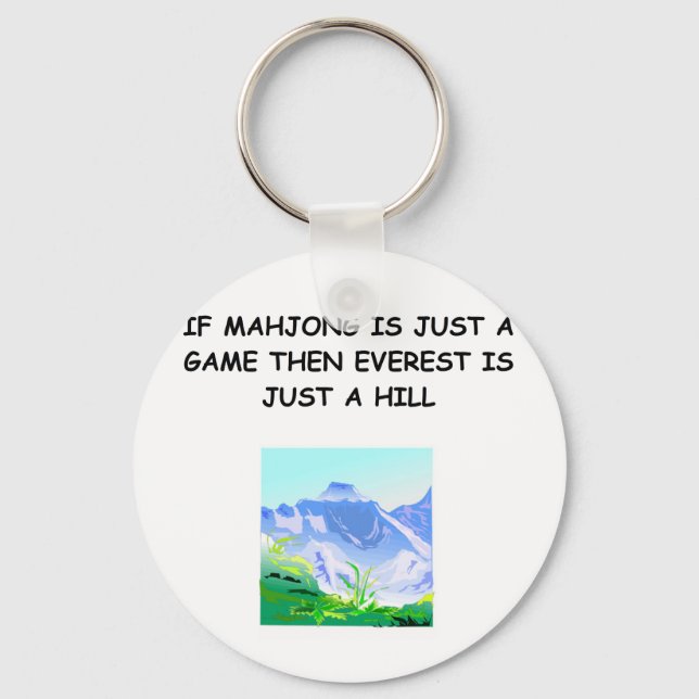 MAHJOng player Keychain (Front)