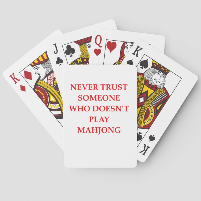 MAHJONG PLAYING CARDS (Back)