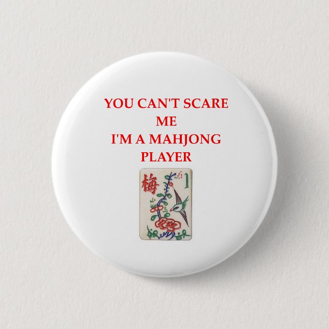 MAHJONG.png 2 Inch Round Button (Front)