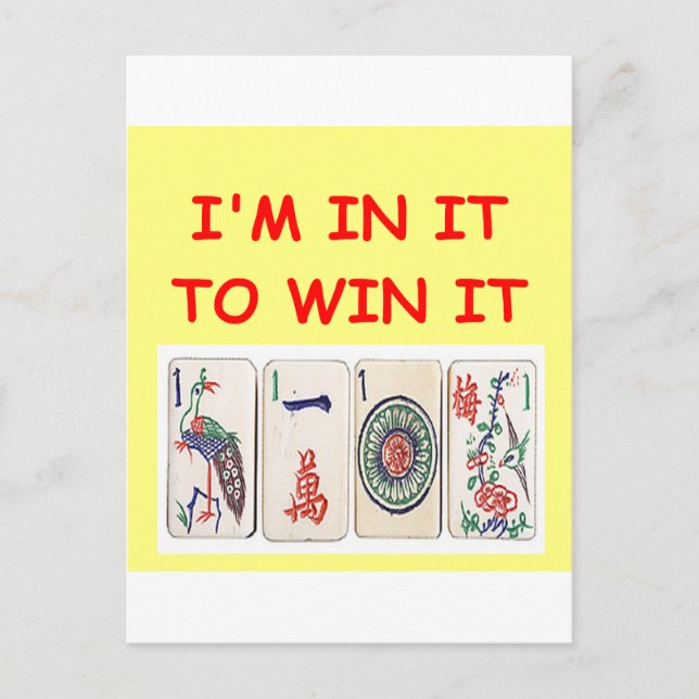 mahjong postcard (Front)