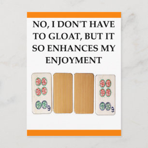 mahjong postcard