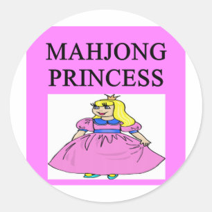 MAHJONG princess Classic Round Sticker