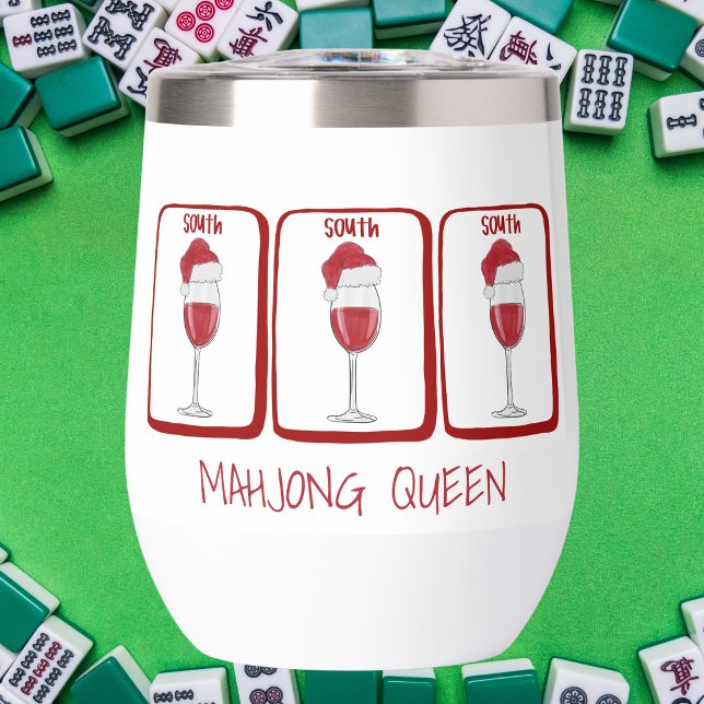 Mahjong Queen Custom Wine Mahjong South Tiles (Creator Uploaded)