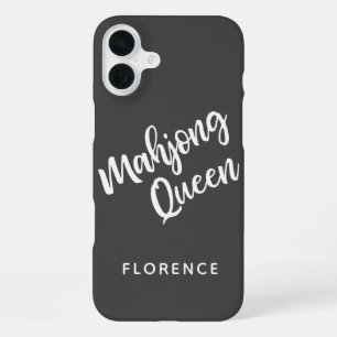 Mahjong Queen Personalized iPhone 16 Plus Case