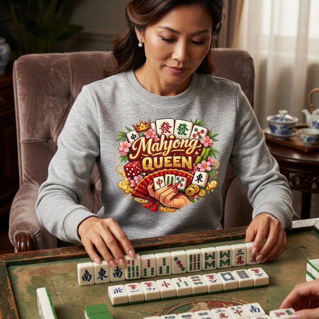 Mahjong Queen  Sweatshirt (Creator Uploaded)