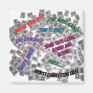 Mahjong Sayings Beverage Coaster Magnet
