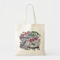 Mahjong Sayings Tote Bag