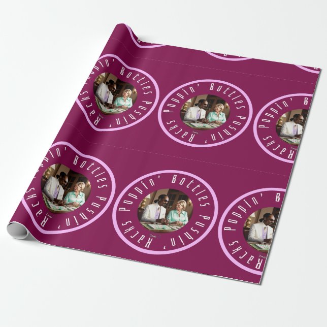 Mahjong Snoop Dogg and Martha Stewart 'Rapping'  Wrapping Paper (Unrolled)