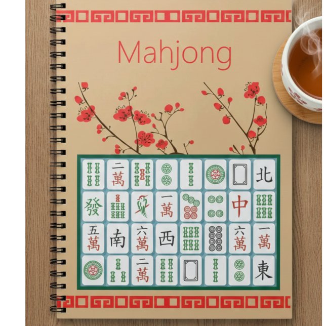 Mahjong Spiral Photo Notebook (Creator Uploaded)
