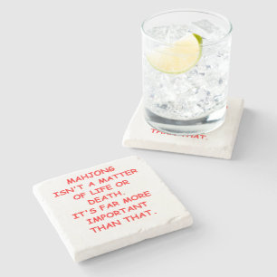 mahjong stone coaster
