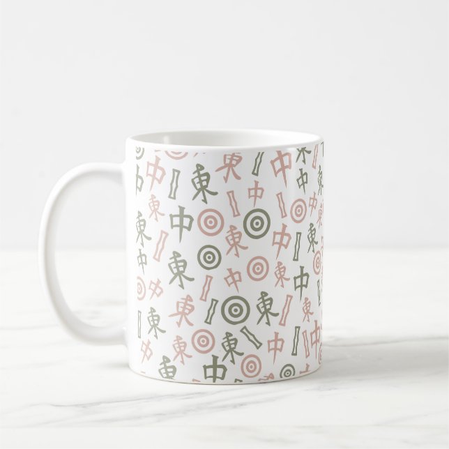 Mahjong Symbols  Coffee Mug (Left)