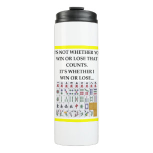 mahjong thermal tumbler