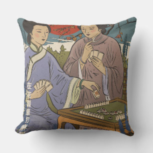 Mahjong Throw Pillow
