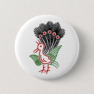 Mahjong Tile 1 Zhai Isoroko Only -01 2 Inch Round Button