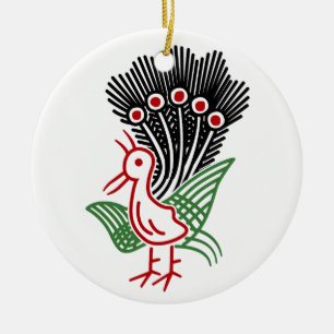 Mahjong Tile 1 Zhai Isoroko Only -01 Ceramic Ornament