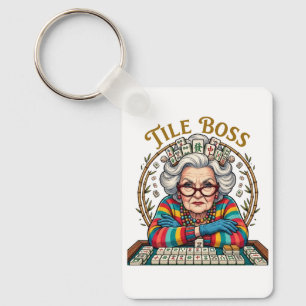 Mahjong Tile Boss Keychain