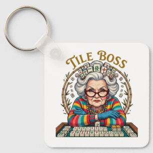 Mahjong Tile Boss Keychain