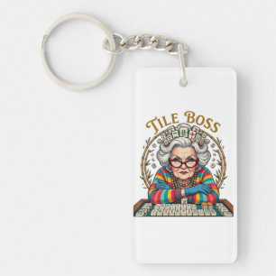 Mahjong Tile Boss Keychain