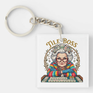 Mahjong Tile Boss Keychain
