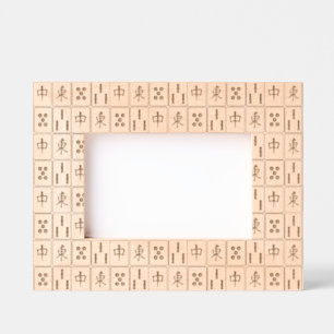 Mahjong Tiles Design Etched Picture Frame