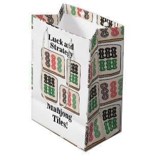 Mahjong Tiles Luck Strategy Player Fans Medium Gift Bag