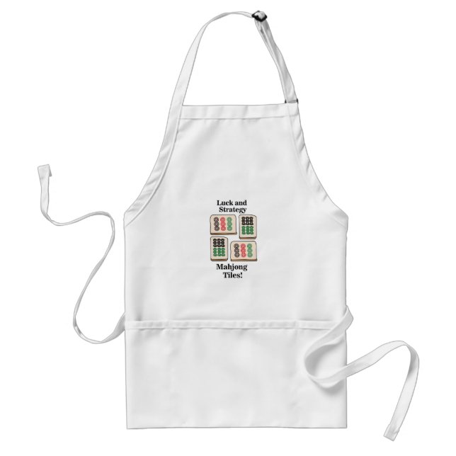Mahjong Tiles Luck Strategy Player Fans Standard Apron (Front)